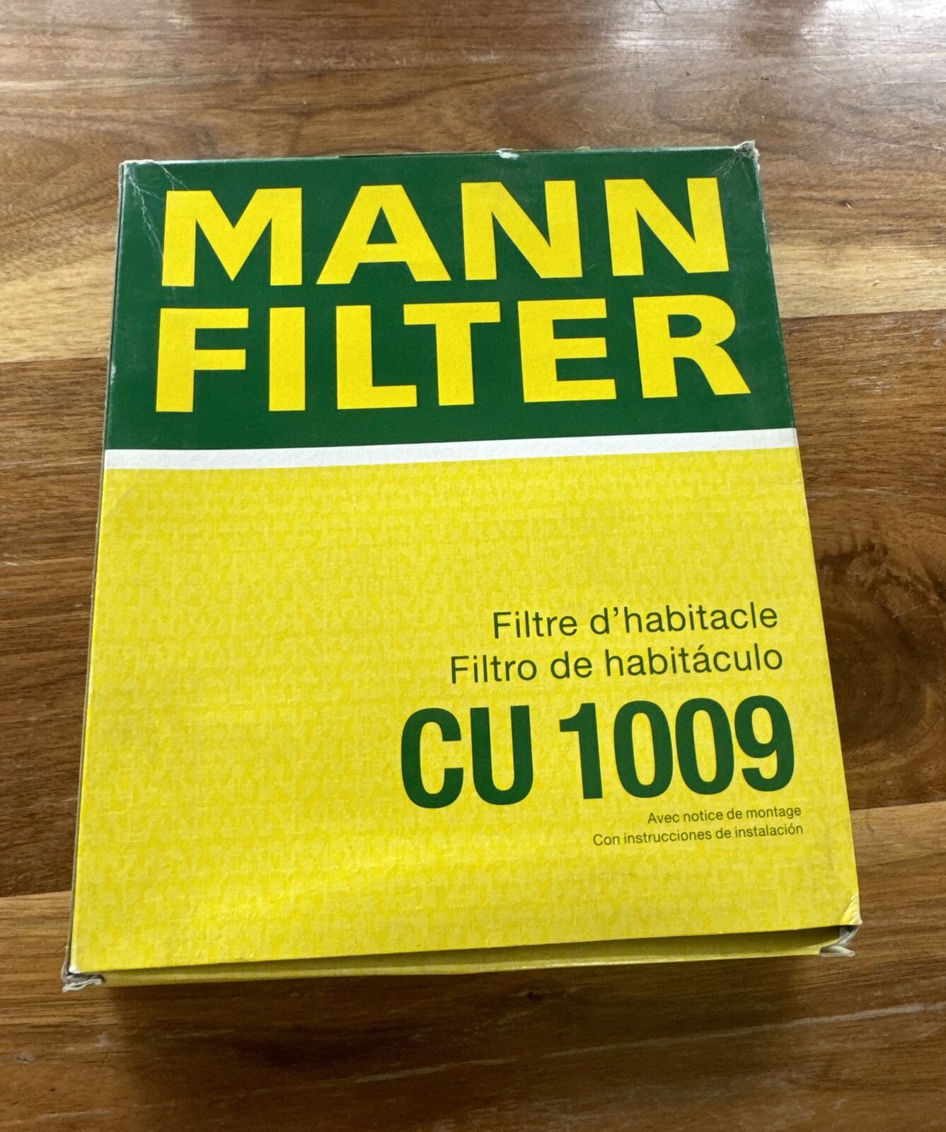MANN-FILTER Cabin Air Filter CU 1009 Land Rover NIOB NOS