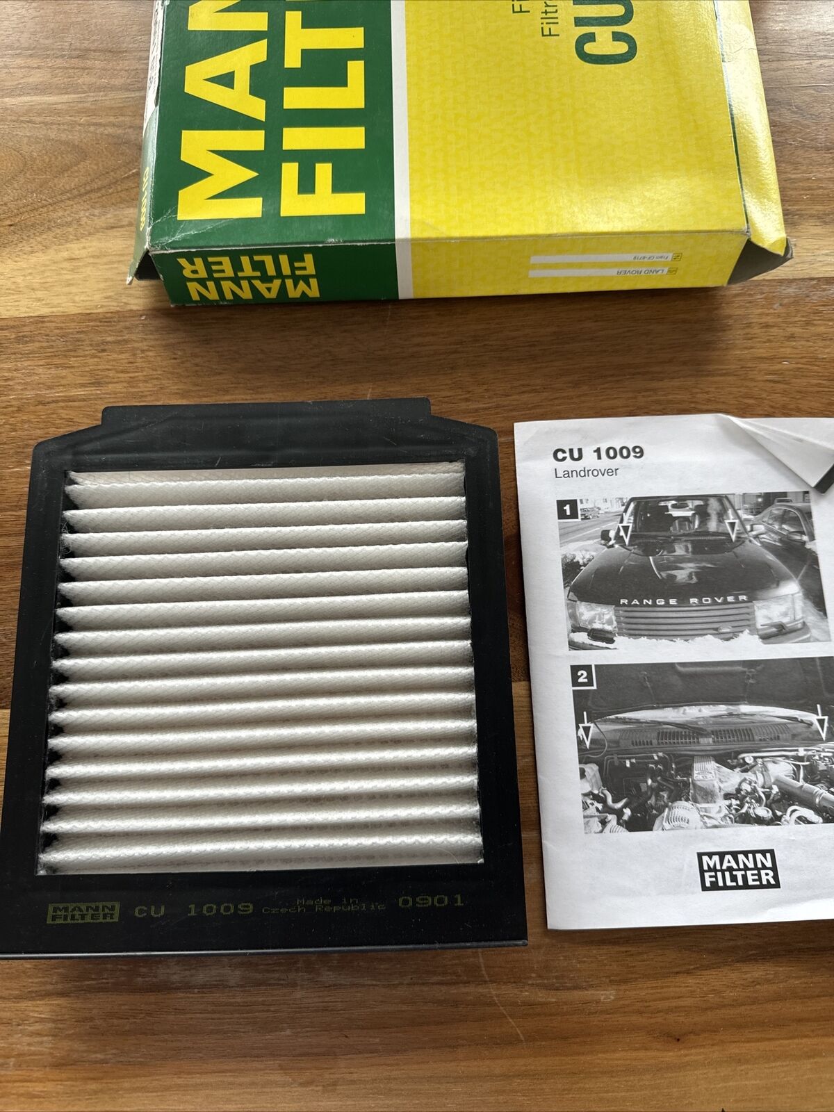 MANN-FILTER Cabin Air Filter CU 1009 Land Rover NIOB NOS