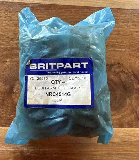 BRITPART Bush Arm To Chassis OEM Part NRC4514G Qty 4 NIP NEW NOS