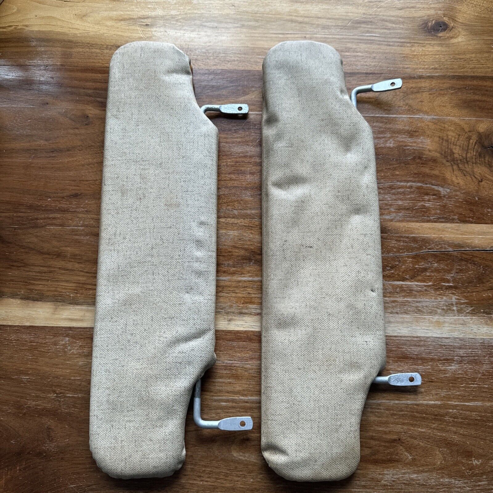 PAIR OF LAND ROVER SERIES 3 SUN VISORS ORIGINAL MATERIAL – Rover Revival